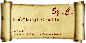 Székelyi Cicelle névjegykártya